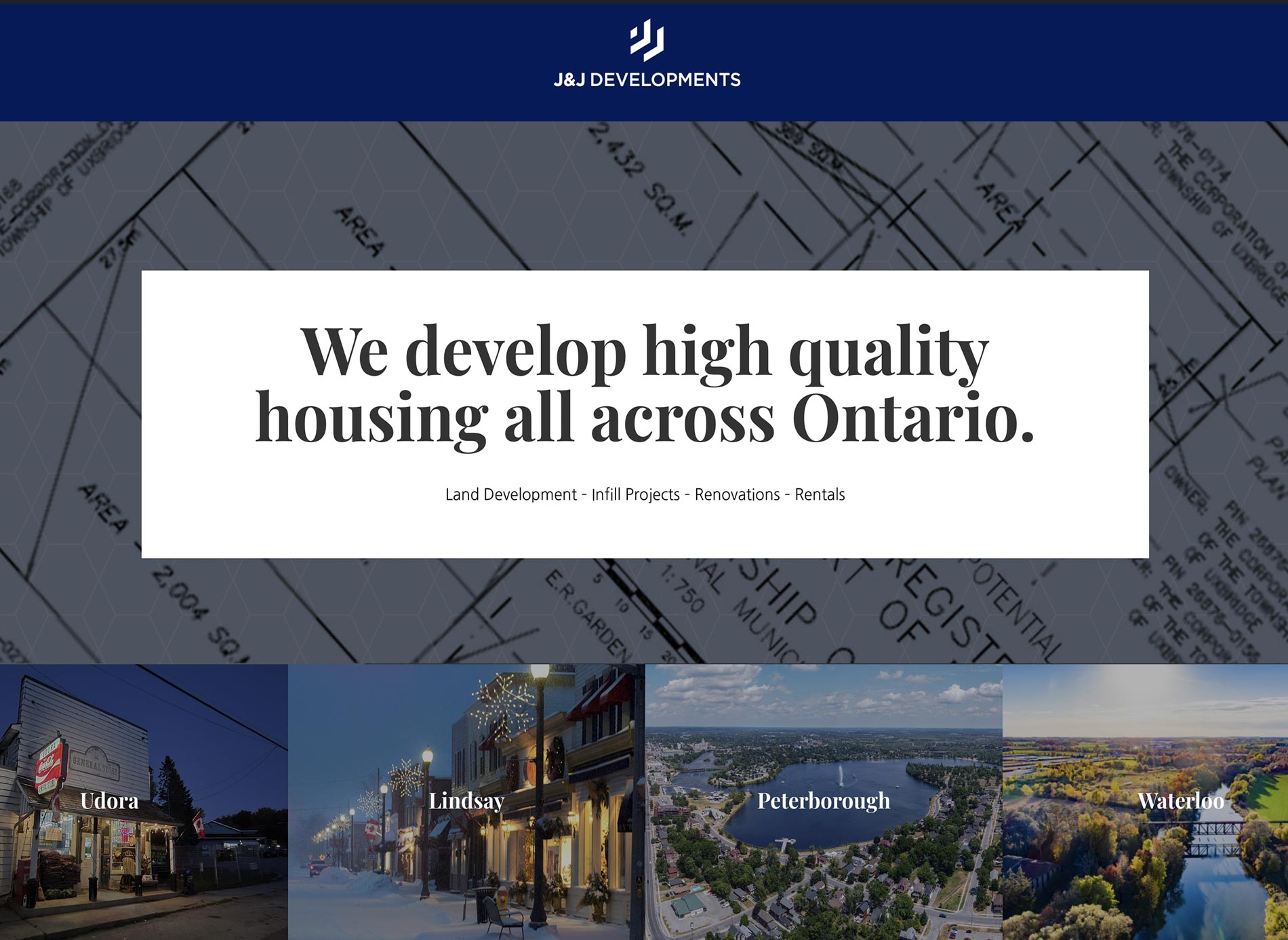 J&J Developments Website Design