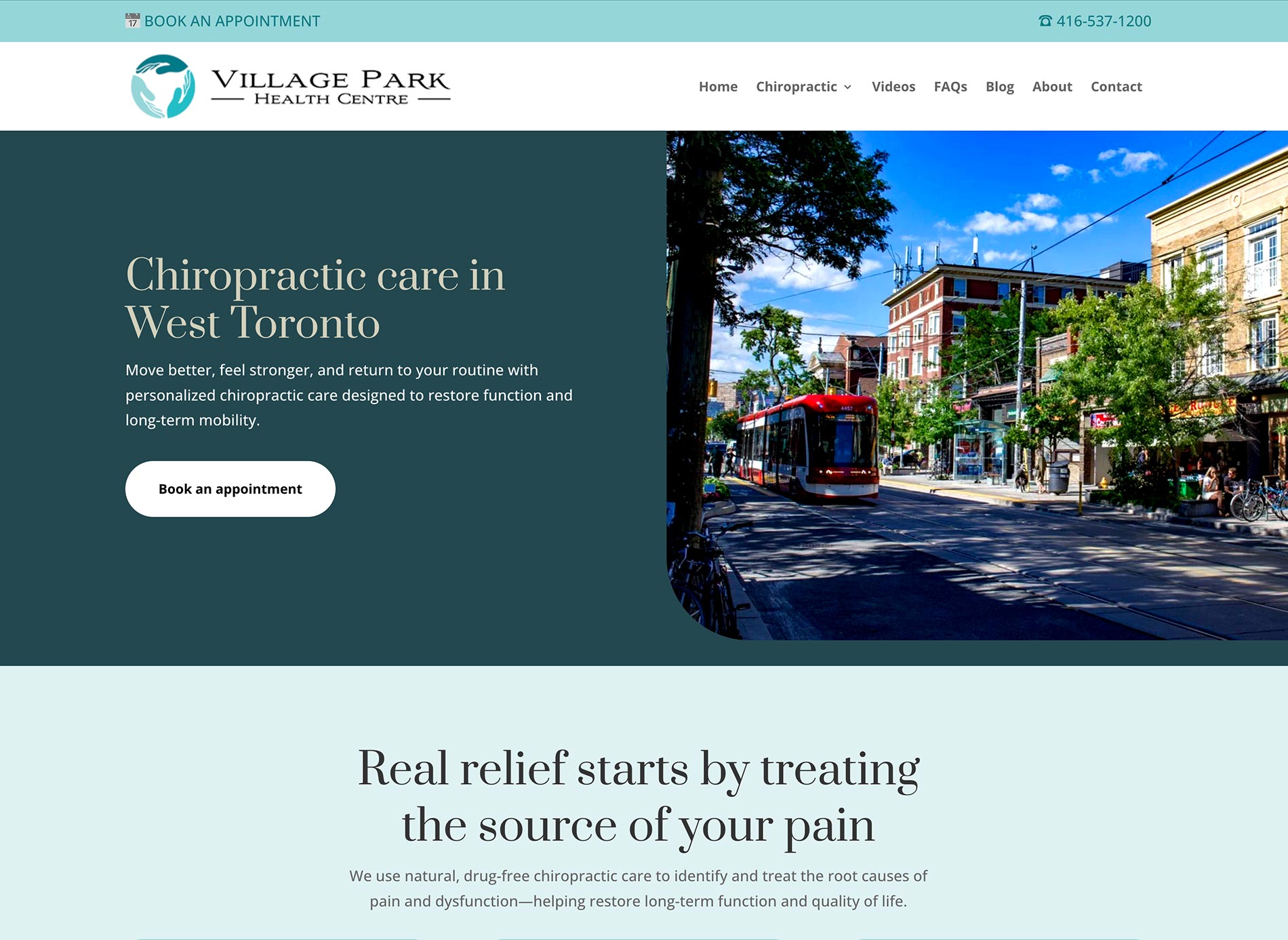 Village Park Health Centre Website Design